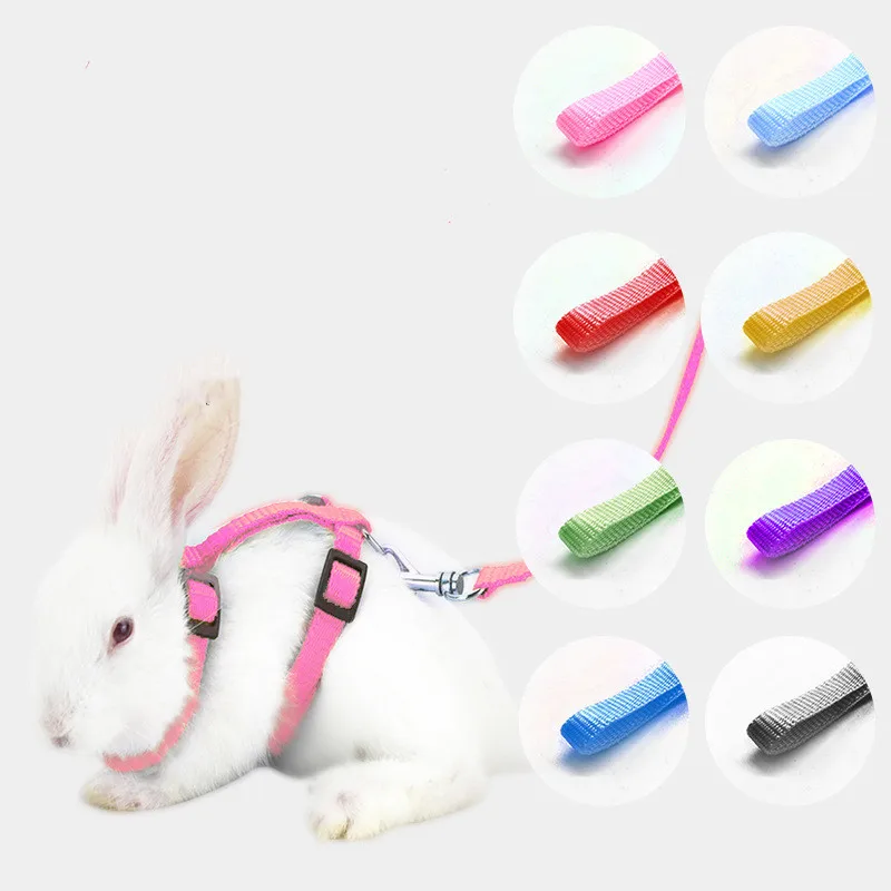 Bunny Rope Chain Small Pet Walking Rabbit Rope Retrattile Pettorina Giocattolo Coniglio Corda Di Trazione
