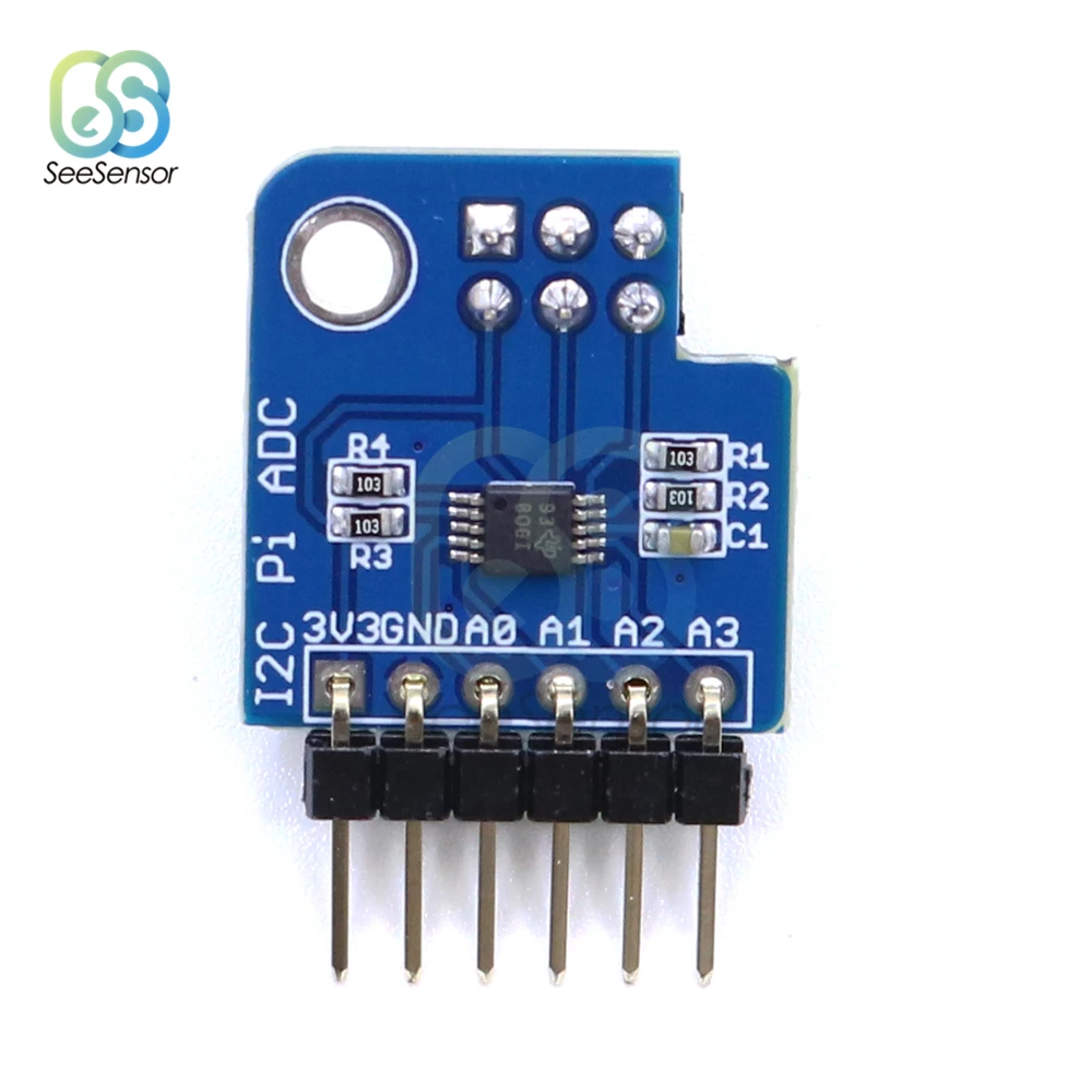 Модуль ADS1115 I2C Pi ADC 16 битная точность 8SPS до 860SPS для Raspberry 1 2 3 Zero A + B +|Детали и