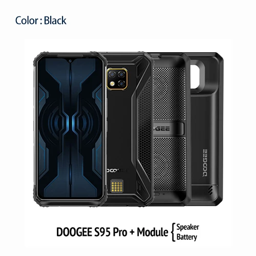 IP68/IP69K DOOGEE S95 Pro Helio P90 Восьмиядерный 8 Гб 128 ГБ модульный прочный мобильный телефон 6,3 дюймов дисплей 5150 мАч 48мп камера Android 9 - Цвет: S95ProMod Standard