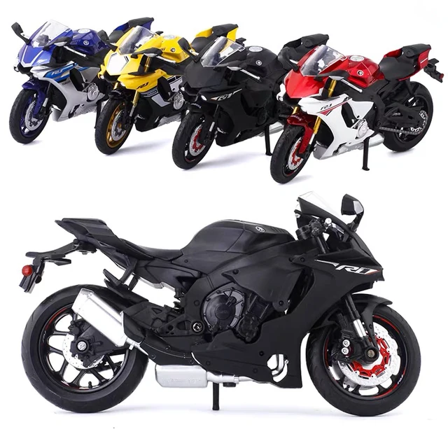 1/12 Alloy Yamaha YZF-R1 Die Cast Motorcycle Model Toy Vehicle Collection Autobike Shork-Absorber Off Road Autocycle Toys Car 3