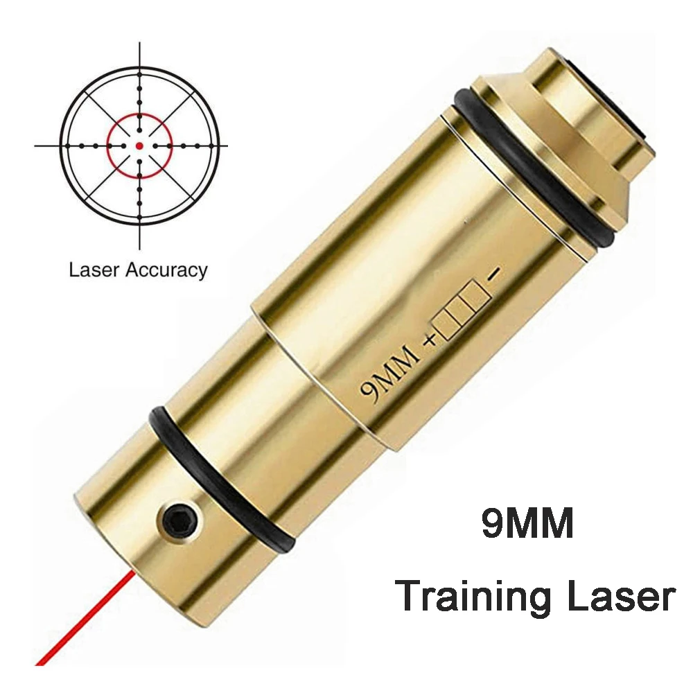 Tactical Training Laser Bullet 9mm Bore Sight Cal for Dry Firing