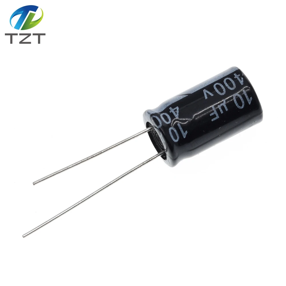 10PCS 400V10UF 10*17mm 10UF 400V 10*17 Electrolytic capacitor electrolytic capacitor aluminum electrolytic capacitor