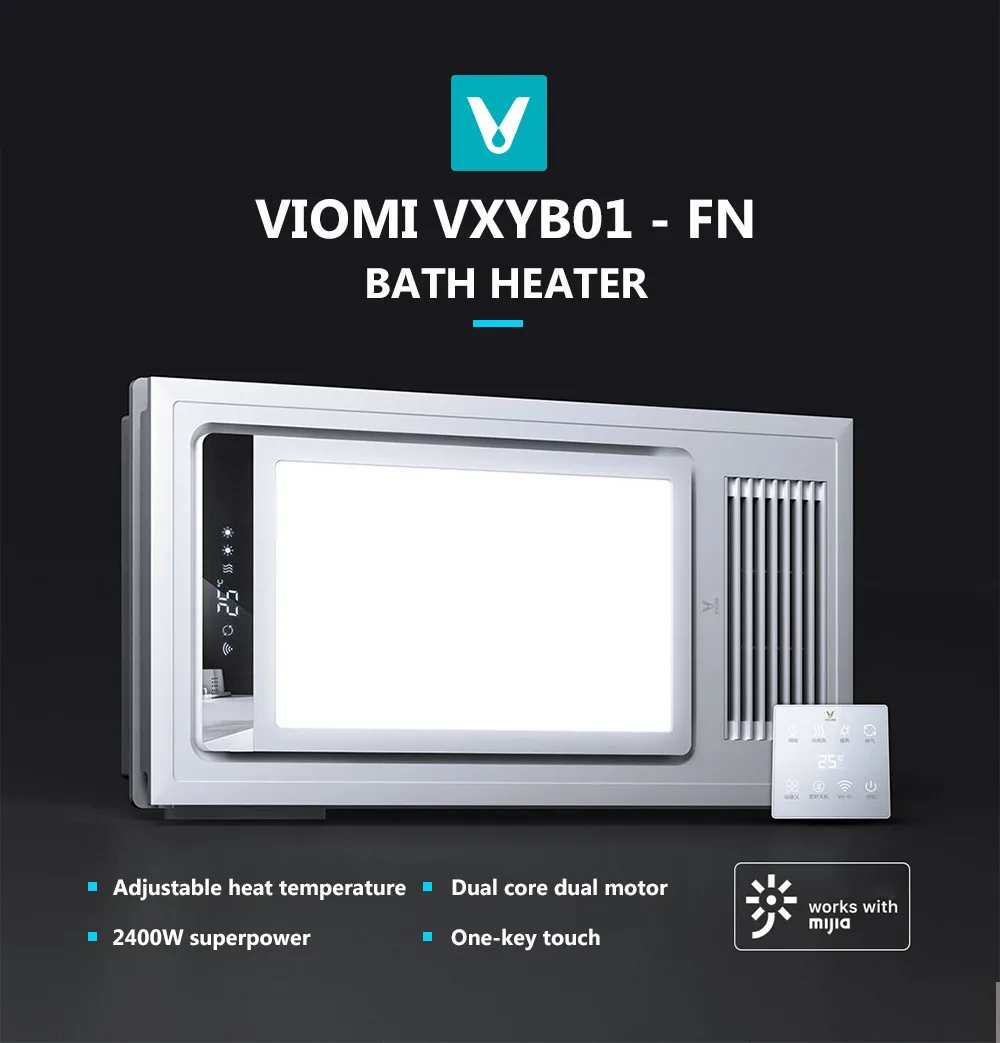 VIOMI XYB01 FN Smart 4 в 1 светодиодный нагреватель для ванной Pro потолочный ванный