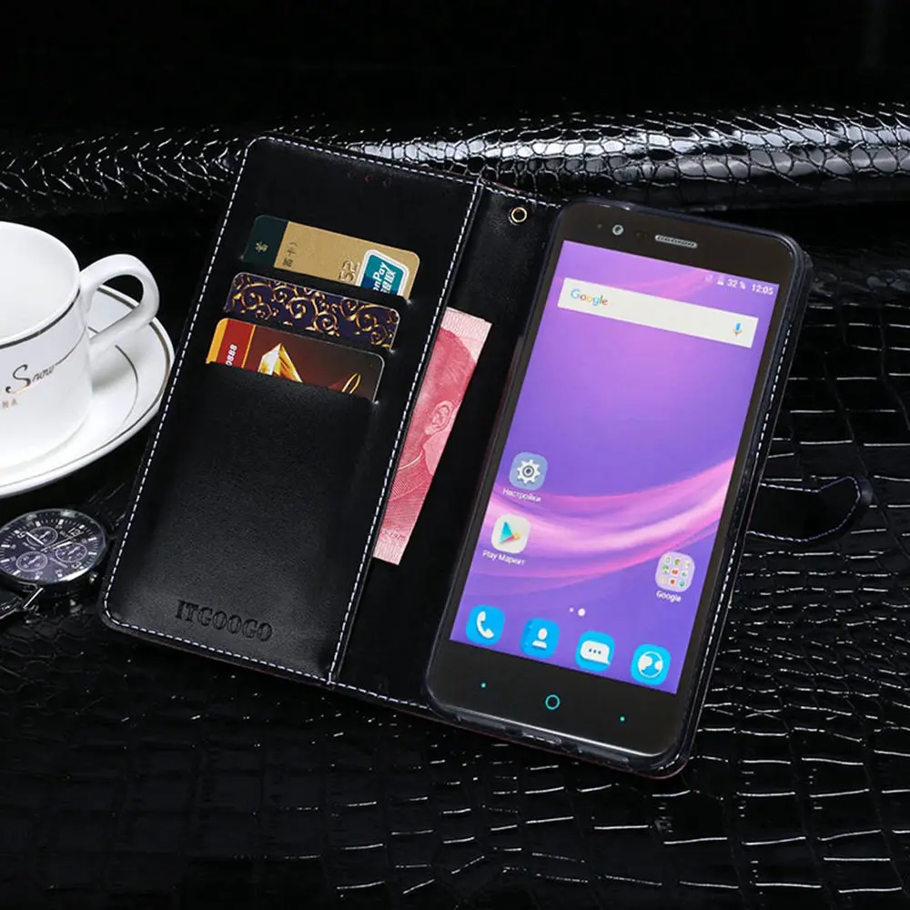 Чехол для телефона ZTE Blade A510, [наличные и отделения для карт], кожаный чехол с крокодиловым узором, чехол для телефона ZTE Blade A510