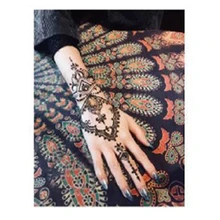 Ramdon стиль черный Менди индийский шаблон татуировки хна трафарет татуировки для блестящая Татуировка временные трафареты для краски Хна