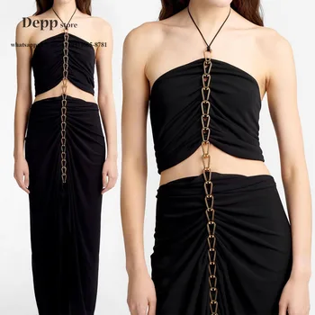 

luxury designer women 2020 Autumn vintage Slim Fit Chain Stitching ruched layers Goddess sexy bodycon maxi party woman Dress S-L