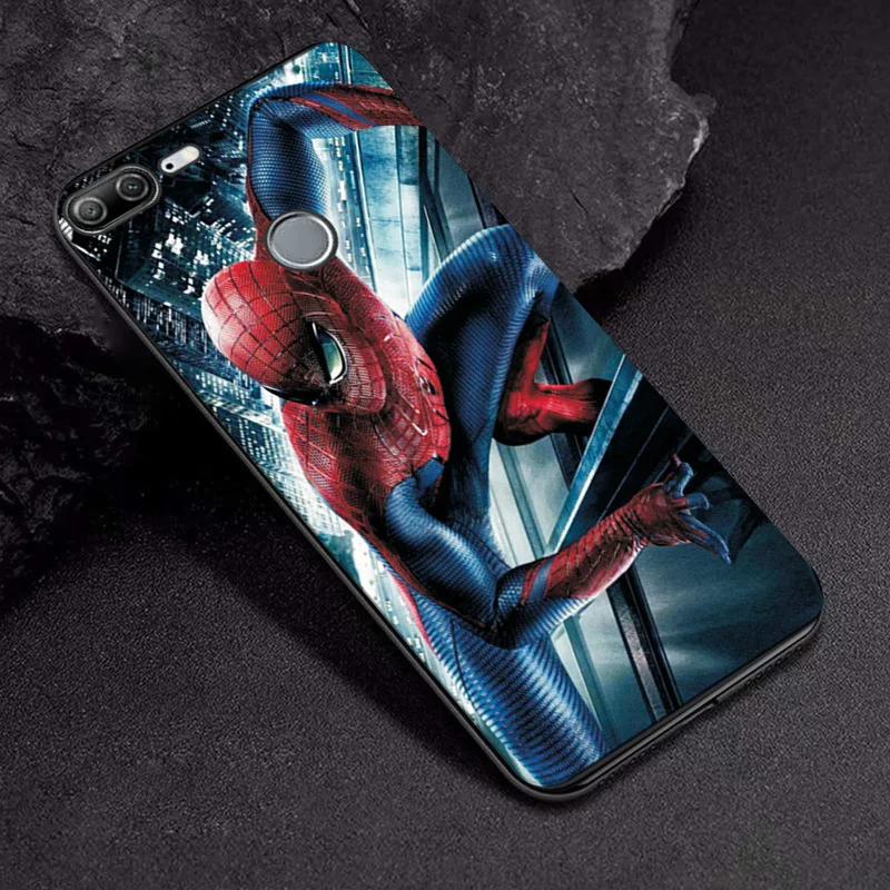Для huawei Honor 9 lite чехол для Honor 10 lite 8lite чехол для huawei Honor 10 20 10i 20i Человек-паук Мстители черный чехол ТПУ - Цвет: TPUBLK624