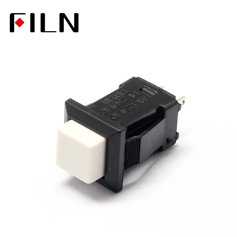 Plastic 10.5mm Square Push Button Switch For Car Modification Light Automatic Lock 250v 1A Sell At A Loss USA (5)