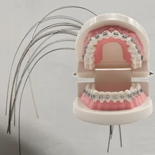 100 фото стоматологические Niti материалы файлы Ортодонтическая модель овальная форма прямоугольная Скоба бак фиксаторы зуб мундштук