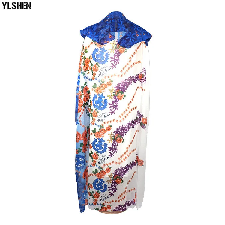 African Dresses for Women 2019 New African Clothes Dashiki Hooded Ankara Dresses Bazin White Print Traditional Two Piece Set African Long Dress Wear for Lady Hight Quality Fashion Basin Riche Robe Africaine Femme 2019 07