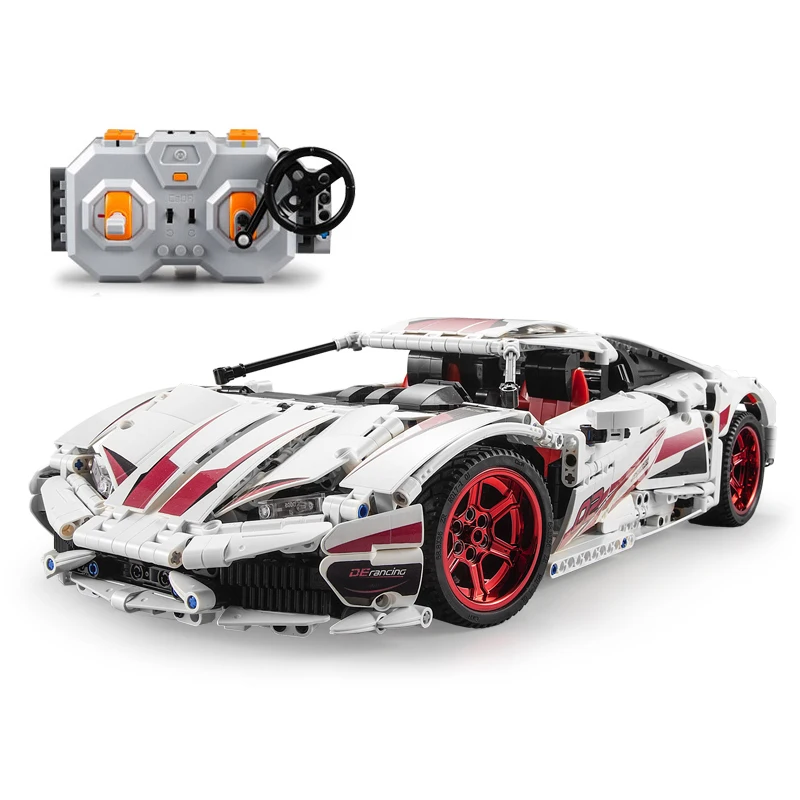 

1696pcs 2.4Ghz Technic City RC LP610 Super Racing Car Building Blocks Fit Legoing Sports Racer Bricks Toy For Children Boys Gift
