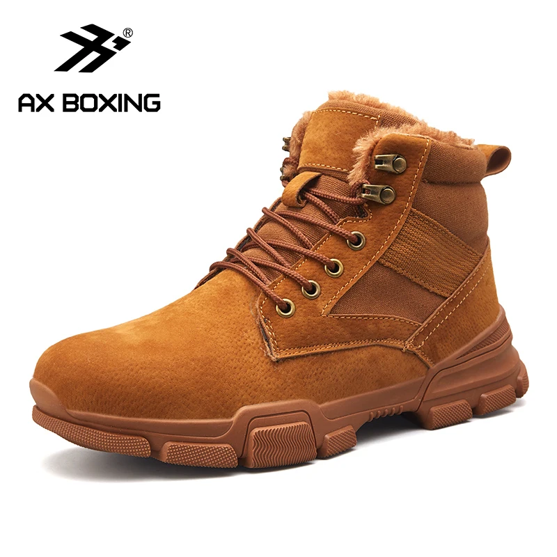 AX BOXING/ мужские зимние ботинки; ботильоны; высококачественные мужские уличные рабочие ботинки; большие размеры 44