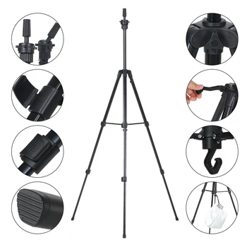 

Adjustable Tripod Headform Mannequin Head wig stand Prosthesis Doll Holder Brackets Model Hairdressing Training Wig Head Tripod