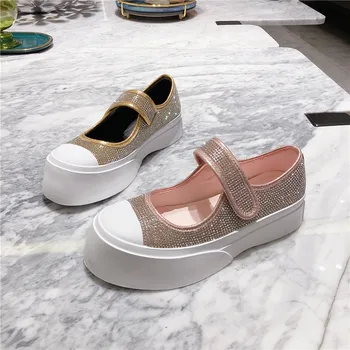 

Bling Bling Sports sandals women spring 2020 new wild Korean version of sponge cake thick bottom casual student beach Roman shoe