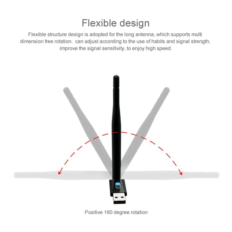 2 в 1 Bluetooth 4,0 Wifi приемник беспроводной USB 802.11N Wifi адаптер 150 Мбит/с компьютерная сетевая карта поддерживает Windows/XP/Vista