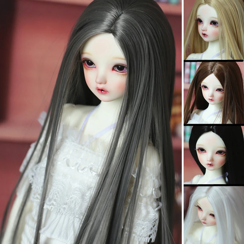 

1/3 1/4 1/6 1/8 Bjd SD Doll Wig High Temperature Long Straight For BJD Super Hair Wig
