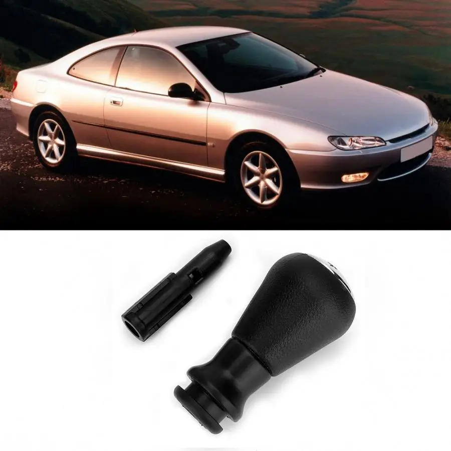 5 Speed Manual Car Gear Shift Stick Knob With Adapter Fit For Peugeot 106 206 306 406 806 107 car accessories