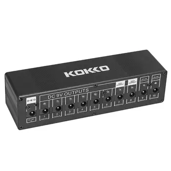 

KOKKO Electric Guitar Effects Pedal Board Power Supply 10Ways Isolated Outputs DC Power Cable Guitar Part Accessories KP-006
