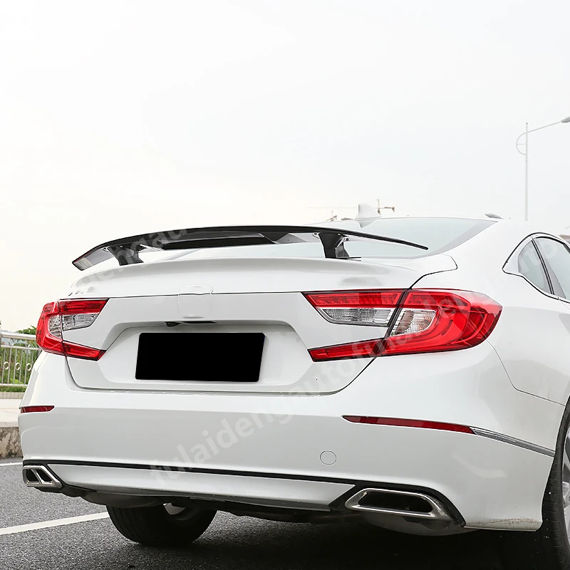 1 шт. для Honda Accord- углеродного волокна ABS задний спойлер задний багажник крыло губы крышка отделка автомобиля Стайлинг