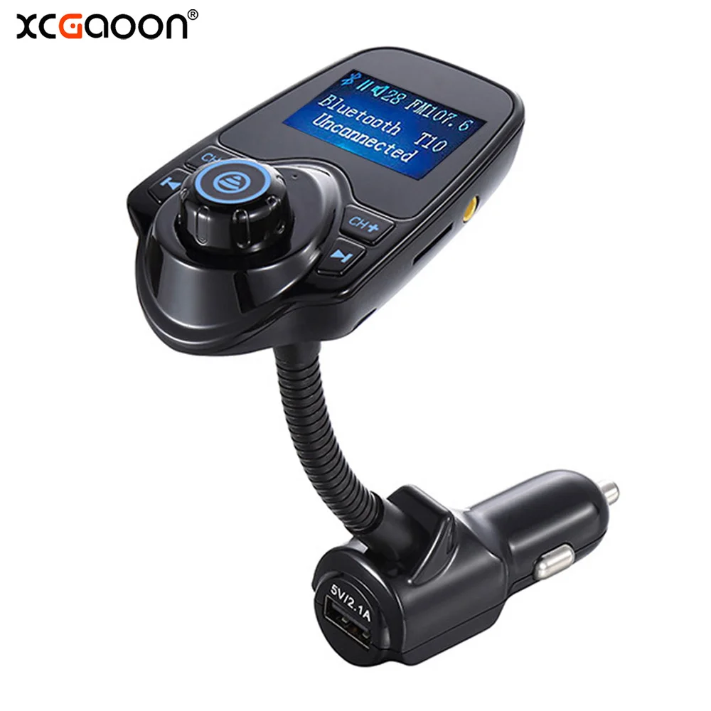 XCGaoon T10 Bluetooth автомобильный комплект гарнитуры FM передатчик AUX Автомобильный MP3