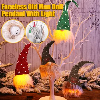 

Christmas Faceless Gnome Lighting Santa Xmas For Tree Hanging Pendant Gifts Led Holiday Home Decoration Lights Ornaments Party