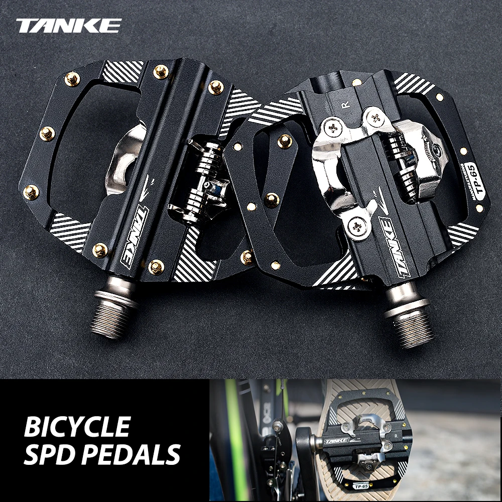 Tanke Mtb Bike Spd Pedals Sealed Bearing Lock Cleats Pedal 9 / 16