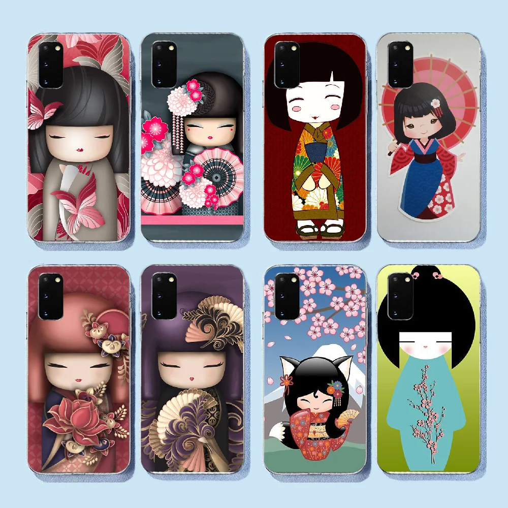 NBDRUICAI kawaii японская кукла Kokeshi Мягкий Силиконовый ТПУ чехол для телефона Samsung S9 plus S5