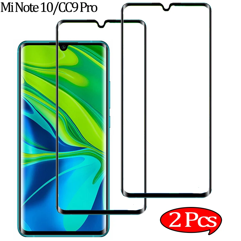 2 шт защитное стекло на Xiaomi Note 10 защитная пленка mi Note10 Xiomi CC9 Pro glass сяоми ми ноут