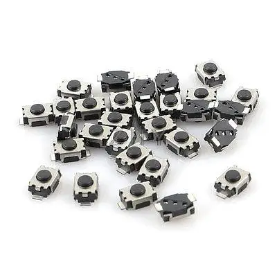 

30 Pcs 4mm x 3mm 2 Pins SMD SMT Ultrathin Momentary Push Button Tactile Switch