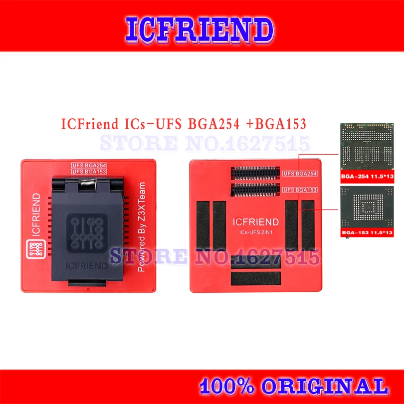 Адаптер ICFriend ufs 2 в 1 с поддержкой UFS BGA-254 BGA-153 для легкой J-tag plus box