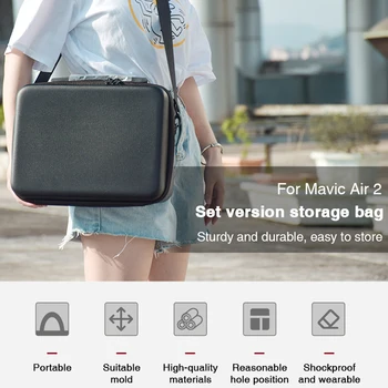 

Enduring Carry Case Hard Bag Portable Carrying Case with Shoulder Strap for DJI Mavic Air 2 Drone Accessories