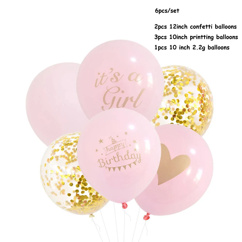 Baby shower Gilr Letter Confet