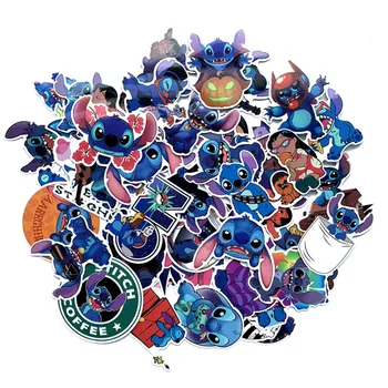 

52Pcs Classic Anime Lilo & Stitch Cute Cartoon Stickers Scrapbooking Stickers For Luggage Laptop Notebook Car Motorcycle PS4