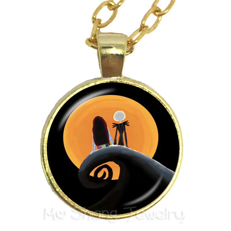 Ожерелье Джек Скеллингтона и Салли с кабошоном 1 шт. подвески украшения для