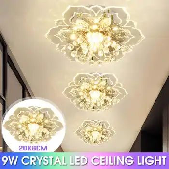 

NEW 9W Modern Crystal LED Chandelier Warm White LED Light LED Ceiling Lighting Fixture For Living Room Dining Room Bedroom