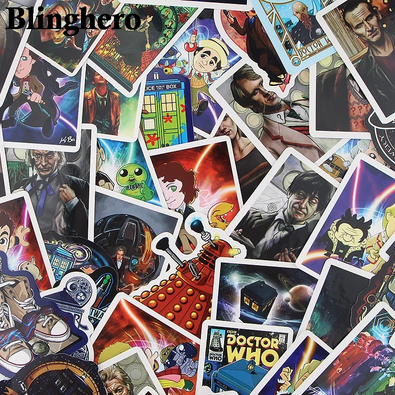 

CA403 50pcs/set Doctor Who Mixed Stickers Laptop Skateboard Luggage Car Styling Bicycle Graffiti Decals Cool Waterproof Stickers