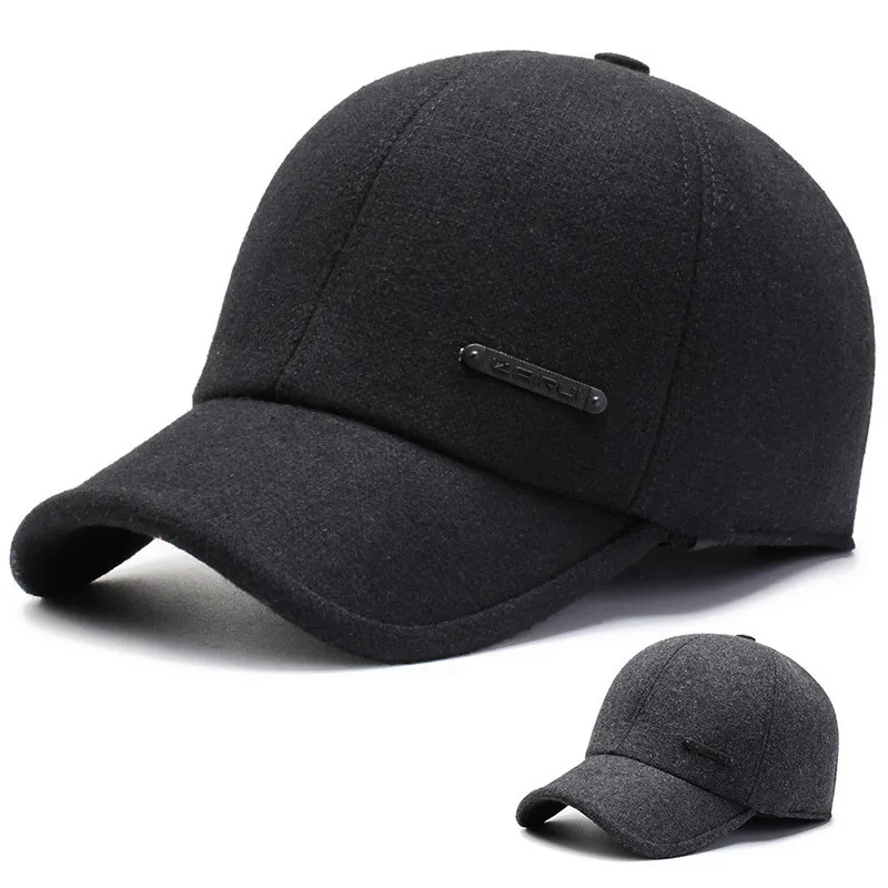 Осень и зима новая модная повседневная спортивная бейсболка для улицы ветрозащитная холодная шляпа плюс бархатные толстые теплые шапки