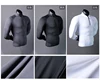 Quick Dry Running Shirt Men Bodybuilding Sport T-shirt Long Sleeve Compression Gym Fitness Tight zipper collar Autumn winter 6