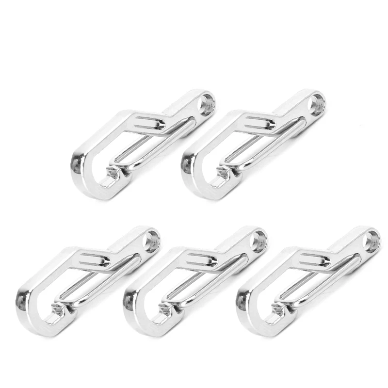 

5Pcs Mini EDC Spring Clips Hook Survival Keychain Outdoor Camping Tool