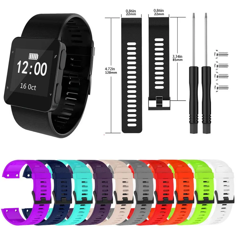Для Garmin Forerunner 35/30 Smartwatch сменный ремешок официальный шаблон черная пряжка