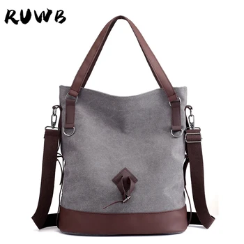 

RUWB 2020 Winter Fashion Women Handbag Female Travel Leisure Canvas Messenger Bag Women's Solid Shoulder Bags Torebki Damskie