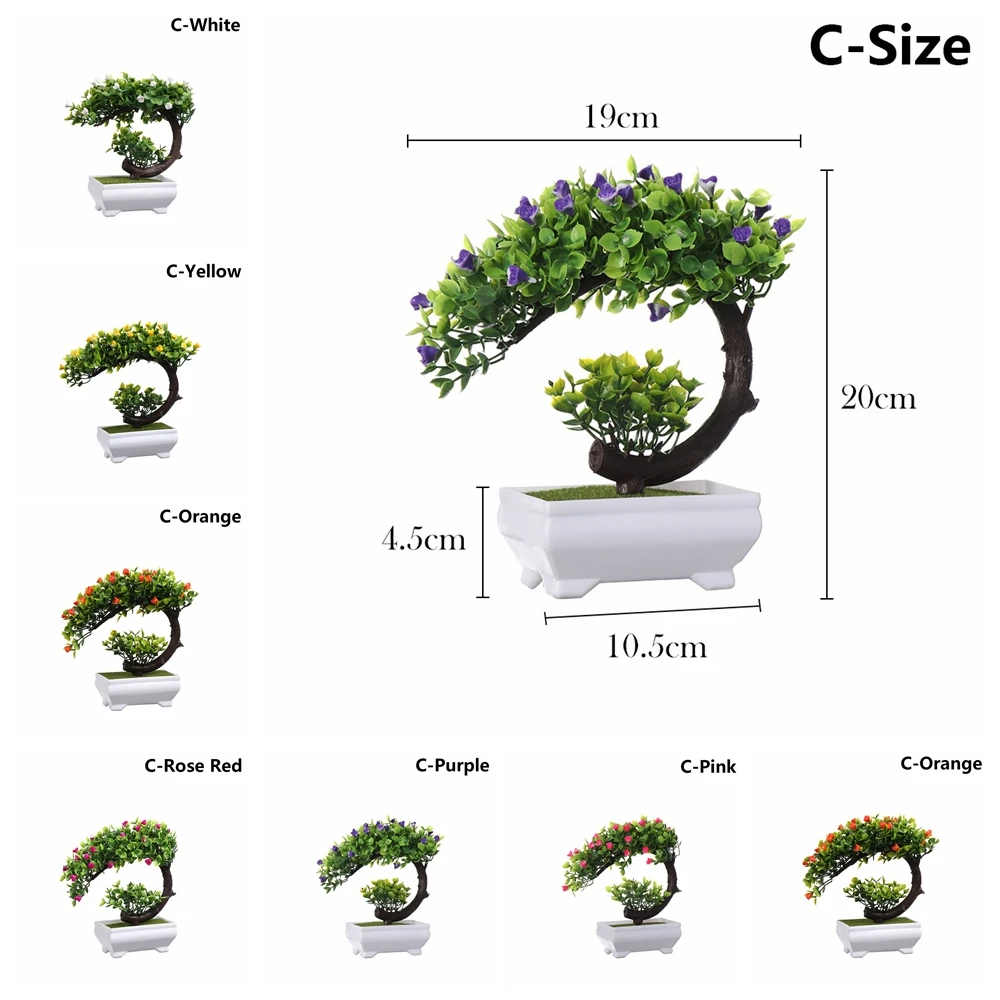 1 комплект искусственный пластиковый бонсай заменитель пены в горшке реалистичные растения Настольный орнамент топиарная сосновая дерево украшение для дома ремесла