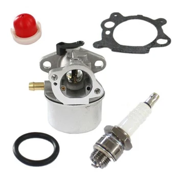 

Spark plug Carburetor Kit Primer bulb For 799866 6150 4-7 HP 650 series