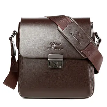 

Men's Leather Bag Shoulder Bag Fashion Messenger Bag Casual Men's briefcase Vertical Metallic Luster Bag Luxury Designer Bag