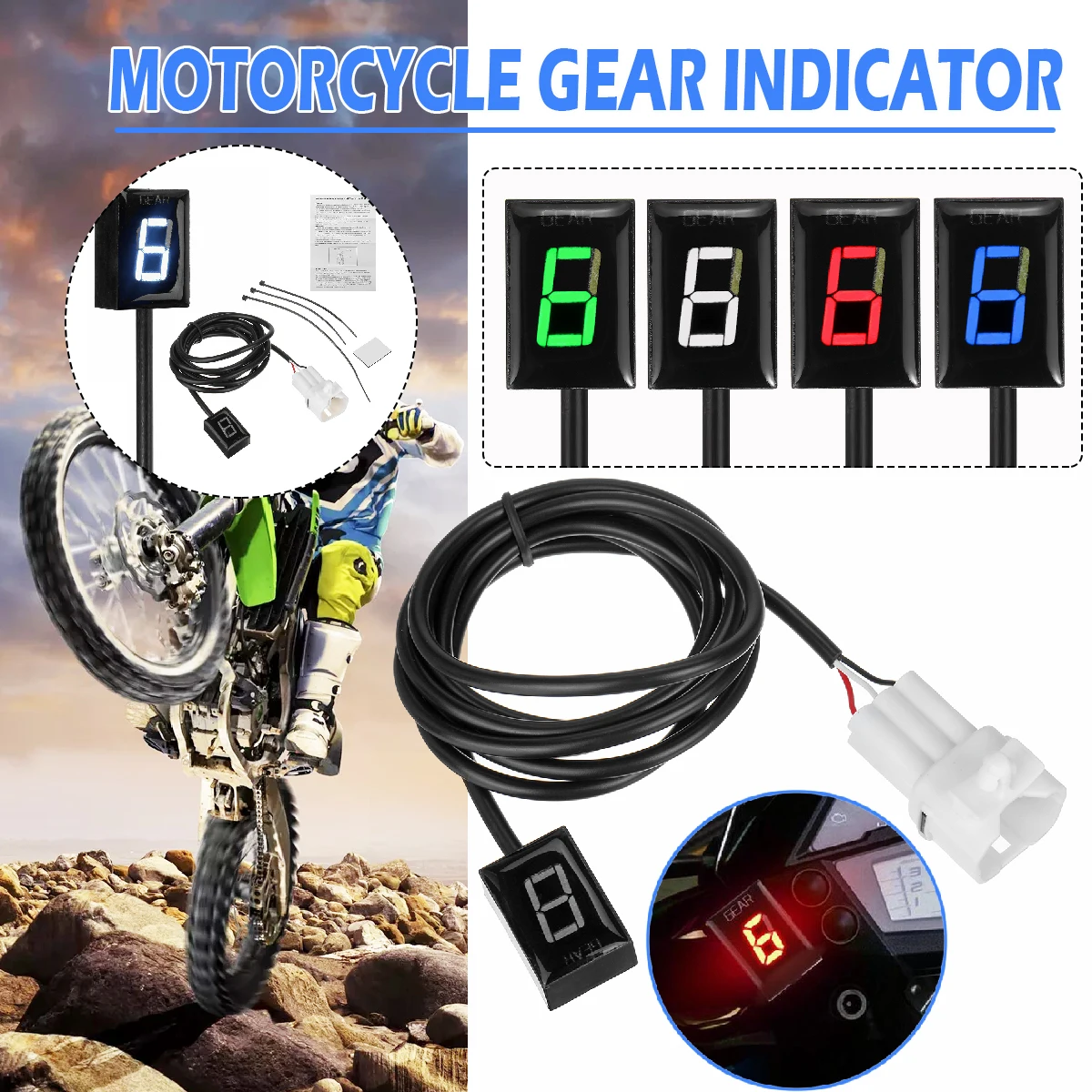 Display-Indicator Z1000SX Speed-Gear Direct-Mount Motorcycle-Ecu Kawasaki Er6n Z800 Honda