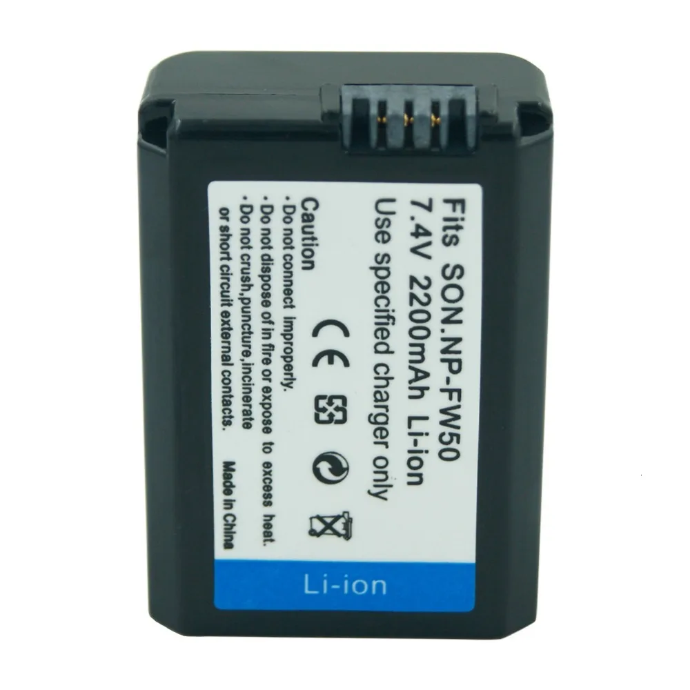 7.4v 2200mAh NP-FW50 NP FW50 NPFW50 Camera Replacement battery For Sony Alpha 7R a7R 7S a7S a3000 a5000 a6000 NEX-5N 5C A55