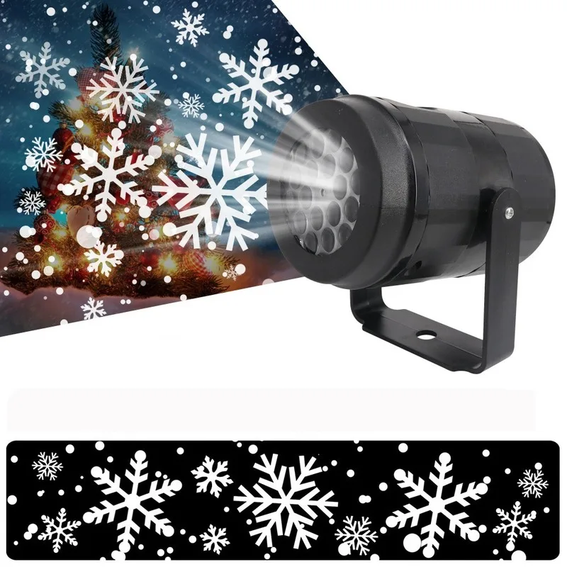

European Standards LED New Snow Lights Snow Projection Lights Christmas Decorative Lights Party Snow Projection