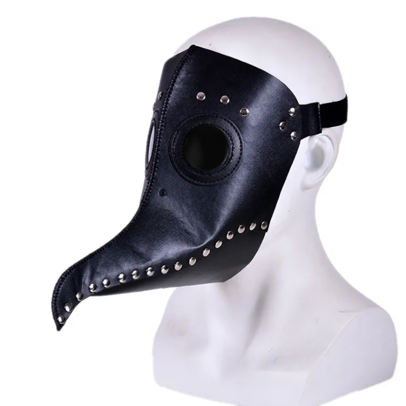 Новая маска Чумного доктора клюв доктор маска длинный нос Косплей Необычные маски Готический Ретро Рок кожа Хэллоуин маска с клювом