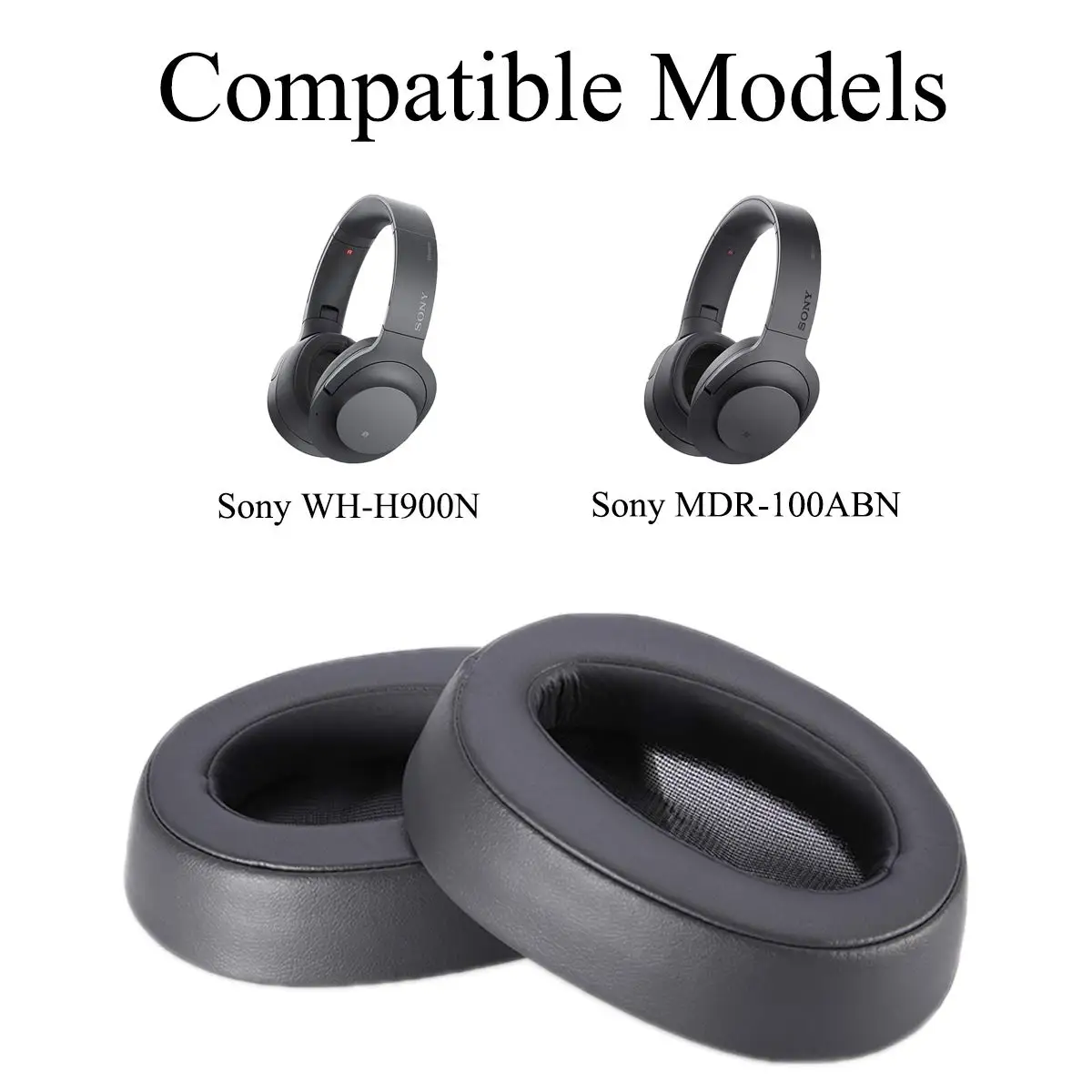 Replacement Ear Pads Cushion Earpads for Sony MDR-100ABN WH-H900N Headphones, Earpad Sony Headset Repair Part