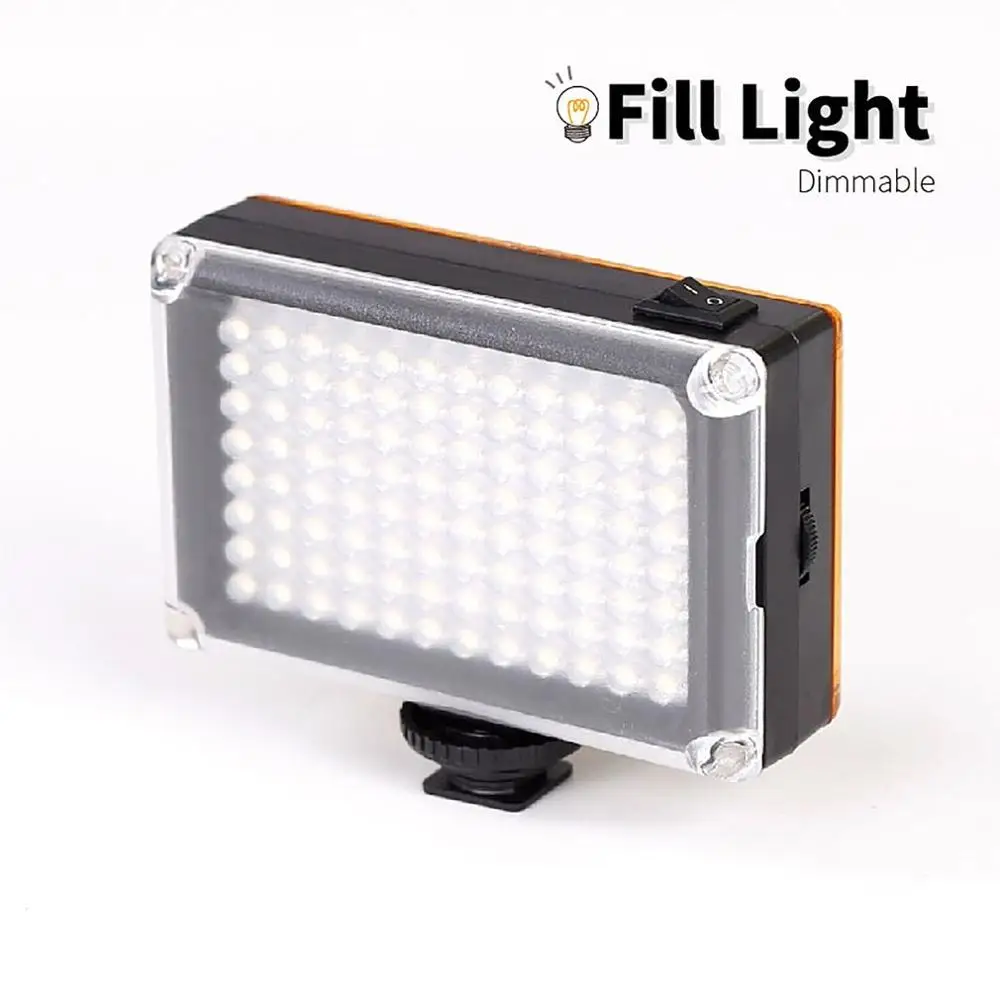 

LED video light portable selfie fill light spotlight with hotshoe for smartphone cellphone camera